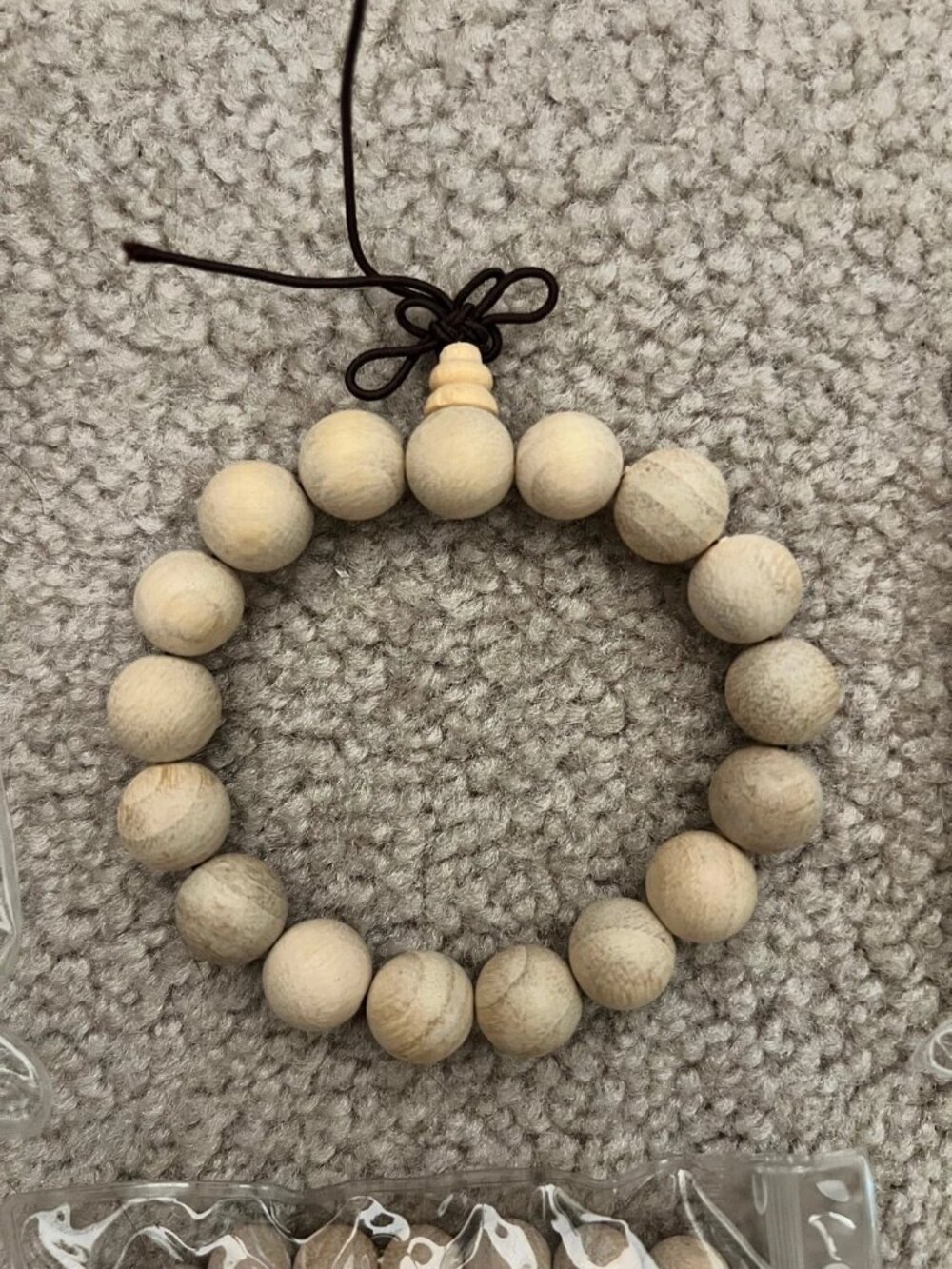 Wooden Bead Bracelet Light Woody Fragrance New